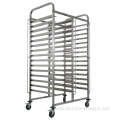 Stainless Steel Bread Trolley With Brakes